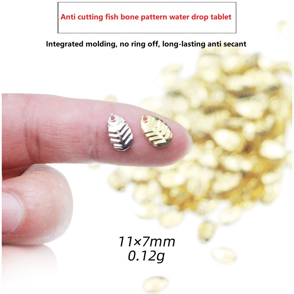 Fishing Lure Spinnerbait - 50 stks/partij DIY Vissen Spinner Pailletten