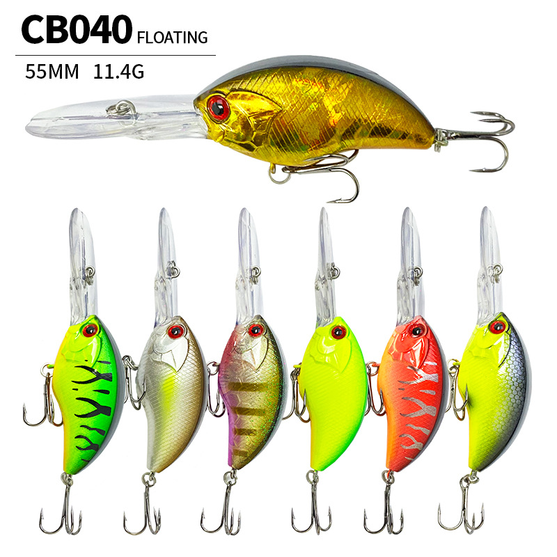 Fishing Lure Jerkbait - 55MM 11.4G Crankbait Vissen Lokt Drijvende