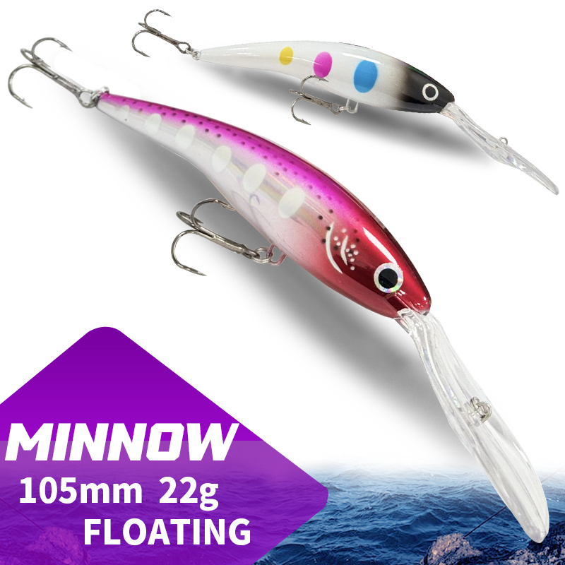 Fishing Lure Jerkbait - 105F Drijvende Minnow 105MM 22G Lange
