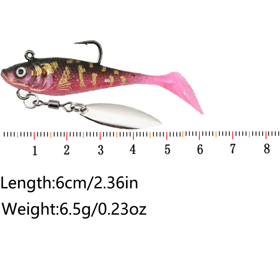 5PCS T-Tail Zacht Aas Kunstmat - Fishing Lure Swimbait recensie en prijs