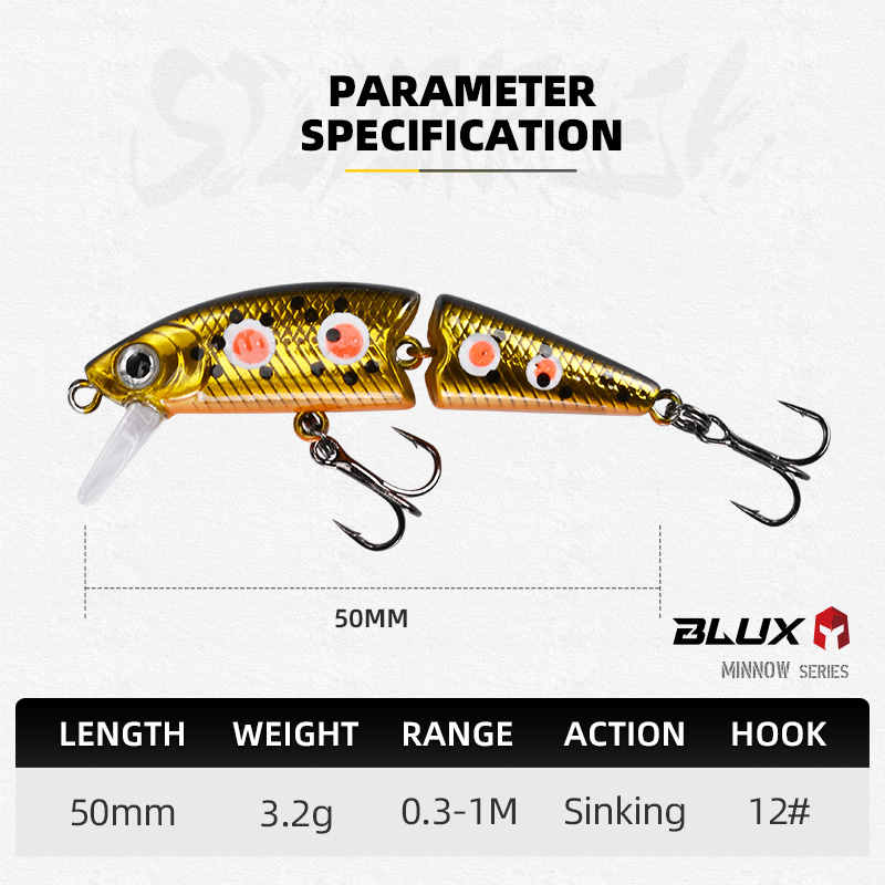 BLUX DR. Minnow Joint 50S Swim - Fishing Lure Spinnerbait recensie en prijs