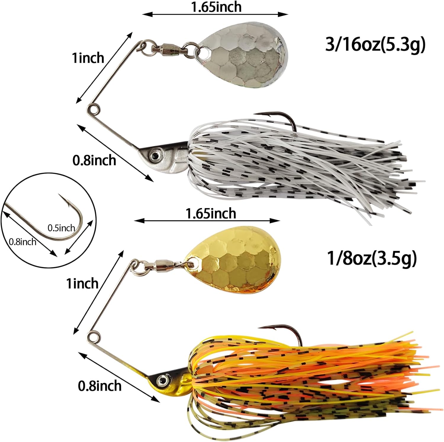 Eupheng Spinner Aas Lepel Draa - Fishing Lure Spinnerbait recensie en prijs