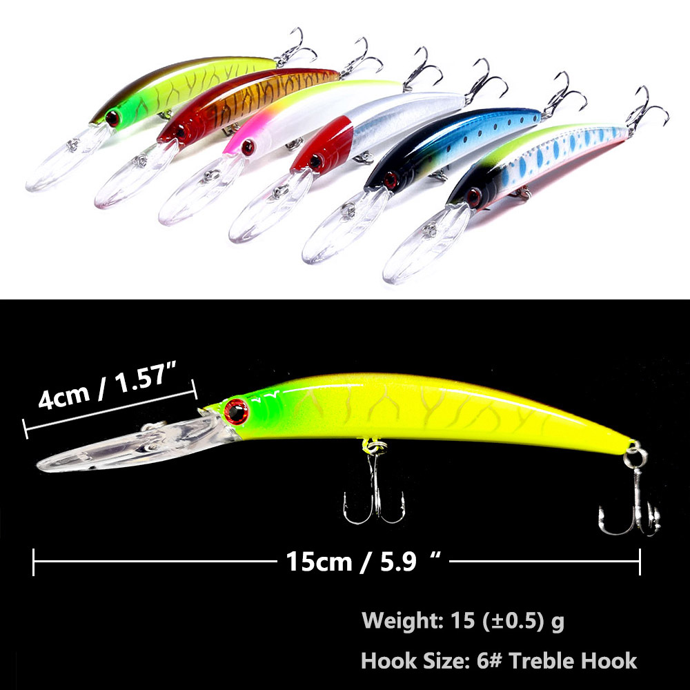 1PCS 15cm 15g Diep Duiken Jerk - Fishing Lure Crankbait recensie en prijs