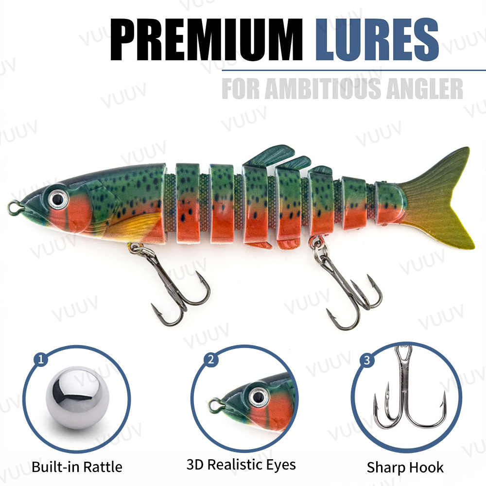 100 stuks kunstaas voor baars  - Fishing Lure Swimbait recensie en prijs