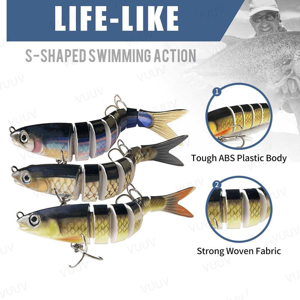 10 stuks Vissen Lokt voor Bass - Fishing Lure Swimbait recensie en prijs