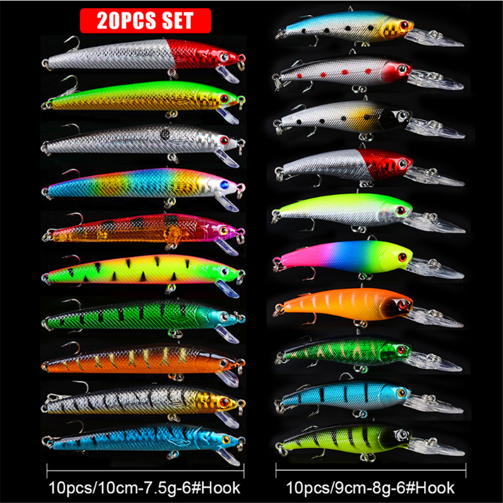 20 Stks/partij Minnow Vissen L - Fishing Lure Crankbait recensie en prijs