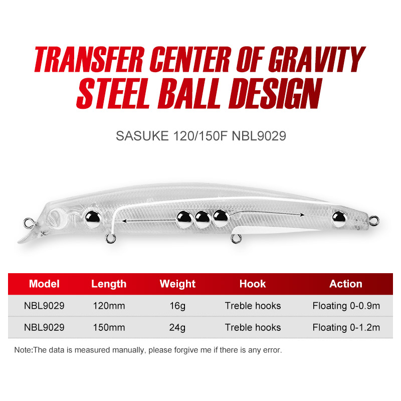 NOEBY Sasuke Minnow Vissen Lok - Fishing Lure Swimbait recensie en prijs