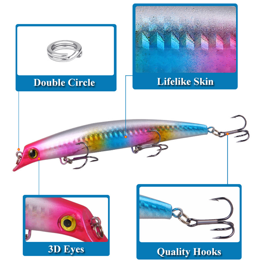 6pcs Crankbaits Vissen Lokt Ze - Fishing Lure Crankbait recensie en prijs