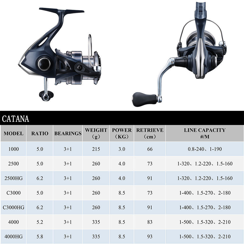 SHIMANO CATANA Spinning Fishin - Shimano Reel Sienna recensie en prijs