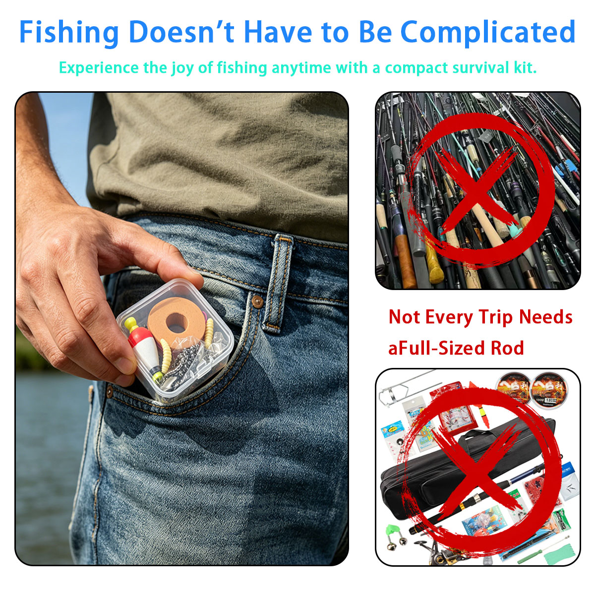 Draagbare noodvisuitrusting, d - Fishing Lure Making Kit recensie en prijs